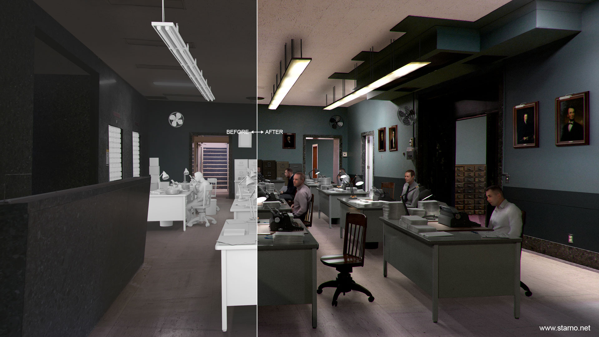 Upper Floor – Before/After